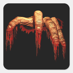 Stickers Halloween effrayant Stickers Gory Zombie