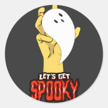 Stickers Halloween Fantôme de saison éffrayante