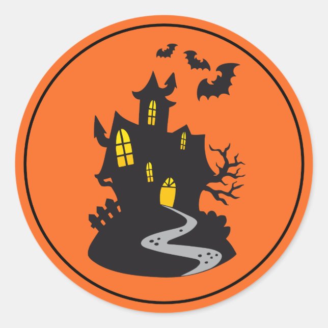 Stickers Halloween Haunted House (Devant)