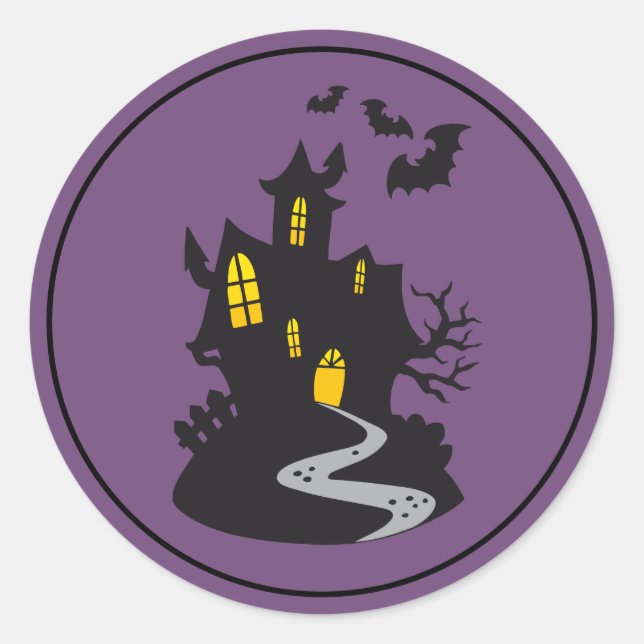 Stickers Halloween Haunted House (Devant)