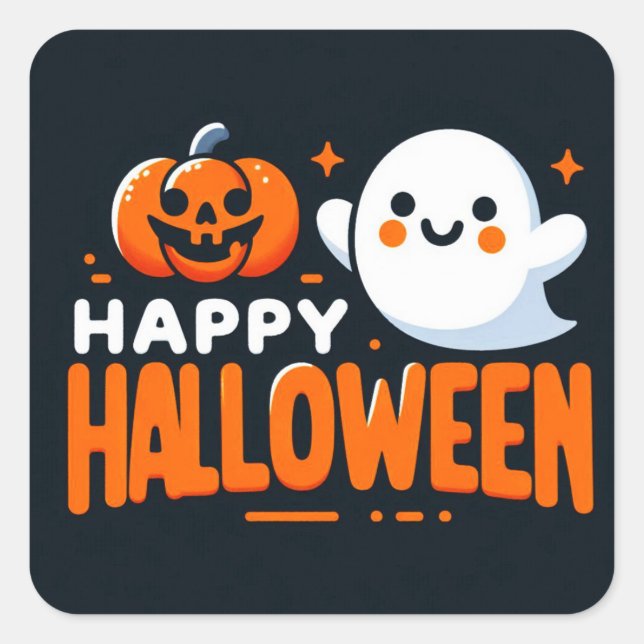 Stickers Halloween heureux (Devant)