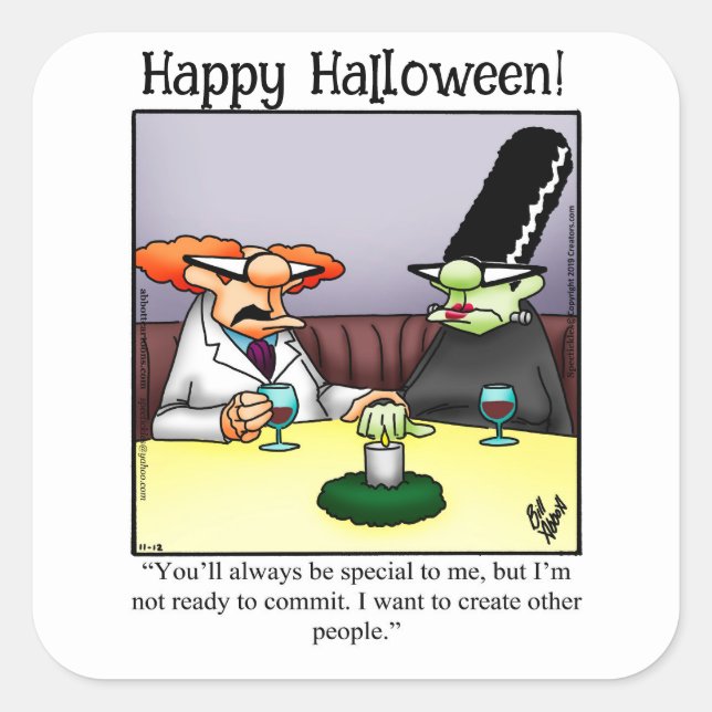 Stickers Halloween Humour drôle (Devant)