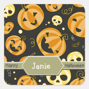 Stickers Halloween personnalisés