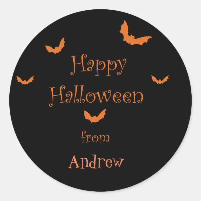Stickers Halloween personnalisés (Devant)