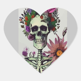 Stickers halloween squelette jamais mieux