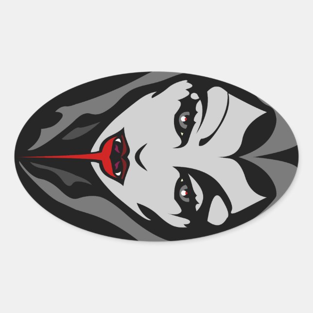 Stickers Halloween Stickers Vampire personnalisé (Devant)