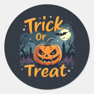 Stickers Halloween 'Trick or Treat' Jack-o'-lanter