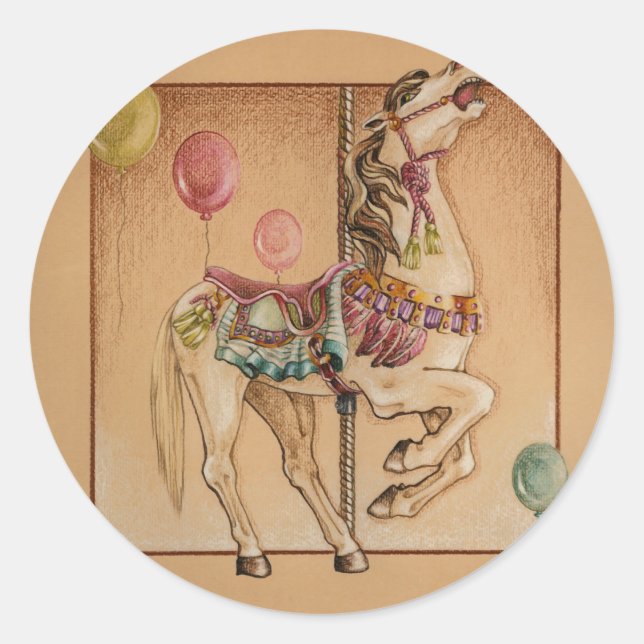 Stickers - Happy Horse Carousel (Vorderseite)