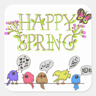 Stickers "Happy Spring"