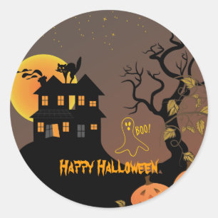Stickers Haunted House Halloween