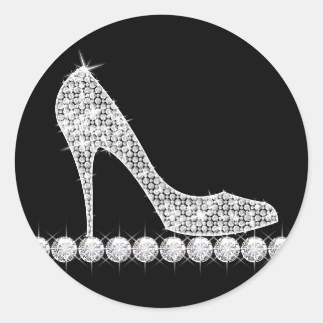Stickers haute chaussure diamant élégant (Devant)