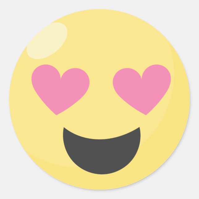 Stickers Heart Eye Love (Devant)