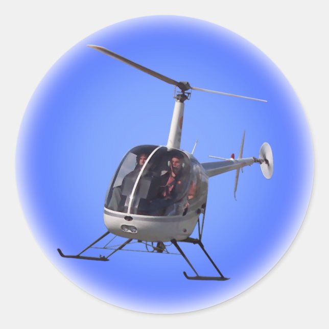 Stickers Hélicoptères Amusants Helicopter Cadeaux  (Devant)