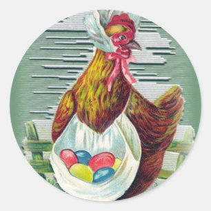 Stickers Hen et Oeufs de Pâques