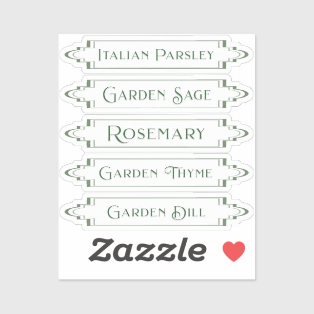 Stickers Herbe étanche pour Étiquettes de jardin (Feuille)