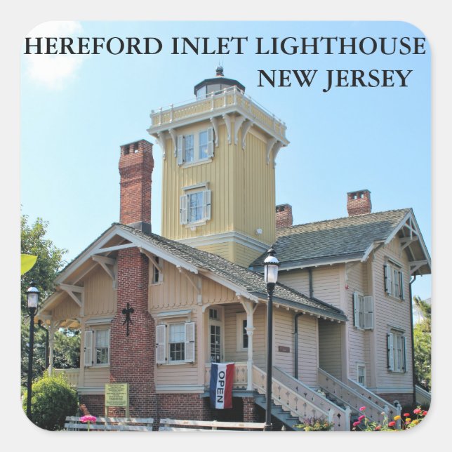 Stickers Hereford Inlet Lighthouse, New Jersey (Devant)