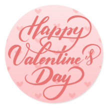 Stickers Heureuses Saintes-Valentin doux et élégan