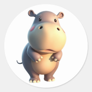 Stickers Hippopotame