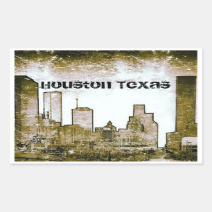 Stickers Houston Texas Skyline