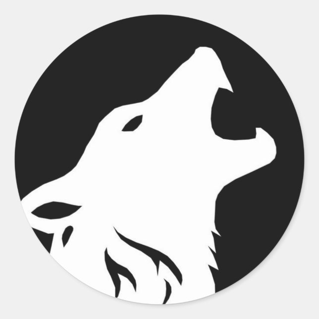 Stickers Howling Wolf (Devant)