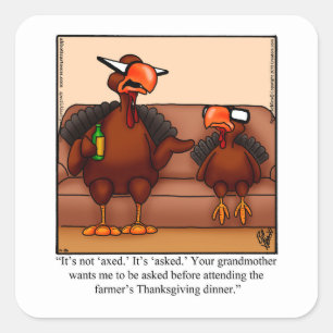 Stickers Humour de Thanksgiving