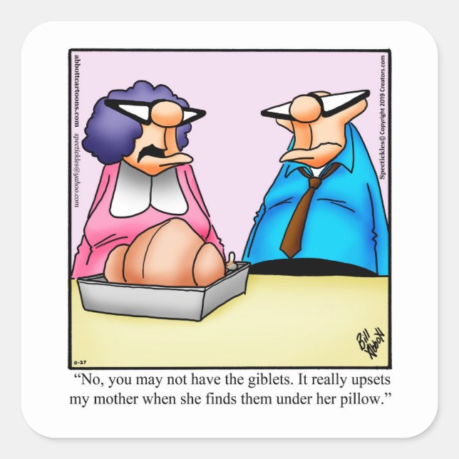 Stickers Humour de Thanksgiving (Devant)