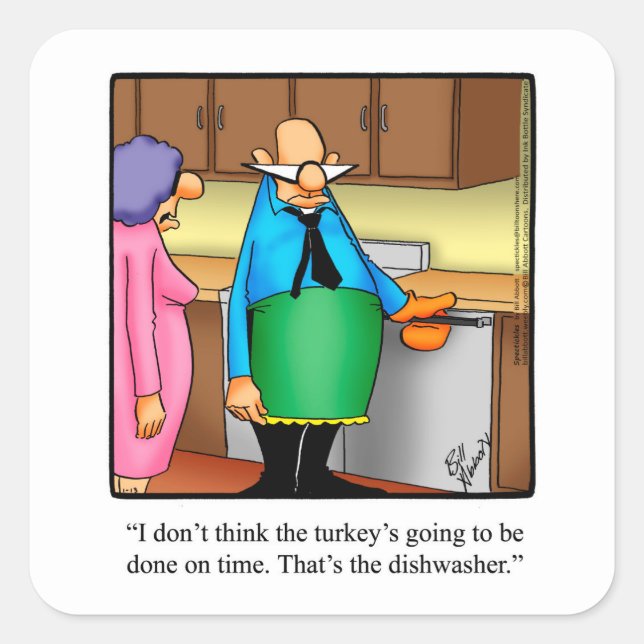 Stickers Humour Thanksgiving amusant (Devant)