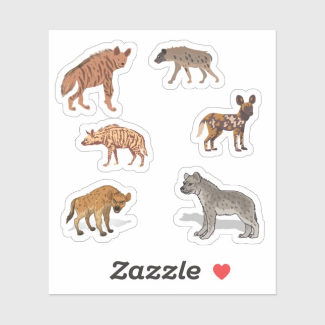 Stickers Hyena (Feuille)