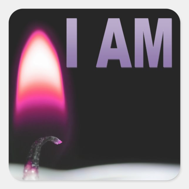 Stickers I AM (feuille de 20 stickers 1.5x1.5) (Devant)