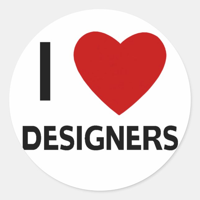 Stickers I Heart Designers (Devant)