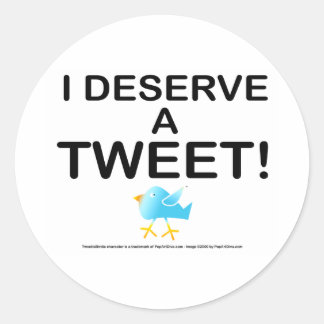 Stickers - Ich verdiene einen Tweet