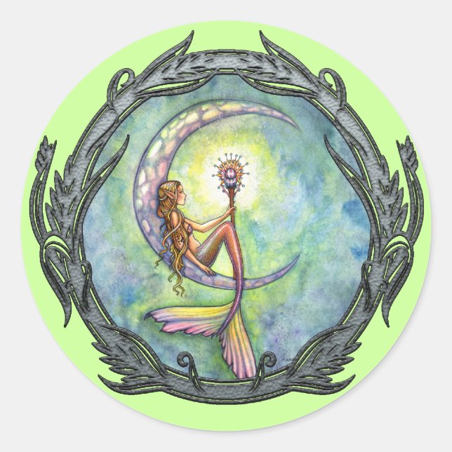 Stickers Imaginaire de la lune de sirène (Devant)