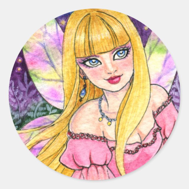 Stickers Imaginaire Fée Papillon par Ann Howard (Devant)
