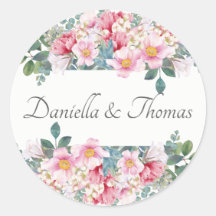 Stickers Invitation Mariage de jardin parfumé