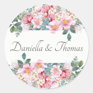 Stickers Invitation Mariage de jardin parfumé
