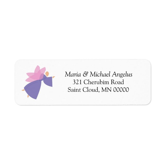 Stickers Invitations Mariages personnalisées Angel (Devant)
