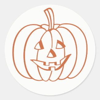 Stickers Jack-o'-lantern Citrouille d'Halloween