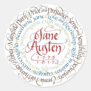 Stickers - Jane Austen Periodendrama-Anpassungen