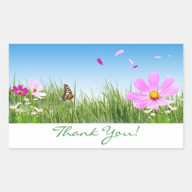Stickers Jardin Fleur Merci (Devant)