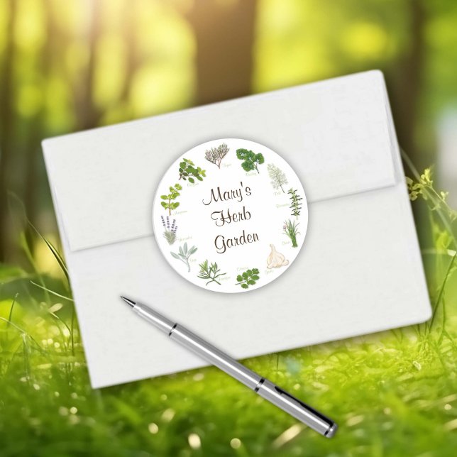 Stickers Jardin Herbe (Herb Garden Stickers
Fragrant, flavorful herbs and spices, customize with your text. )