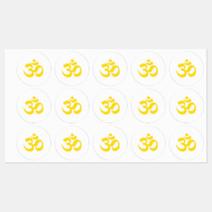 Stickers Jaune Om