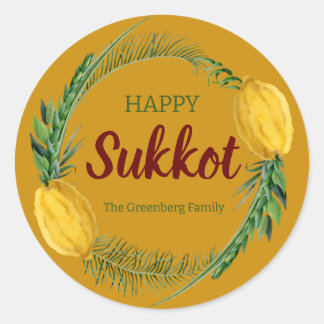 Stickers Jaune Sukkot Lulav