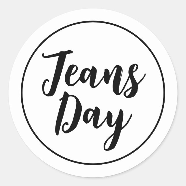 Stickers Jeans Jeans Jeans Jours Décontracté moder (Devant)