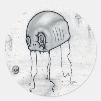 Stickers Jellyfish Twisted x6