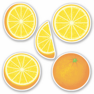 Stickers Jeu d'icônes orange
