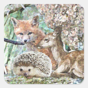 Stickers Jote Deer, Hedgehog et Fox