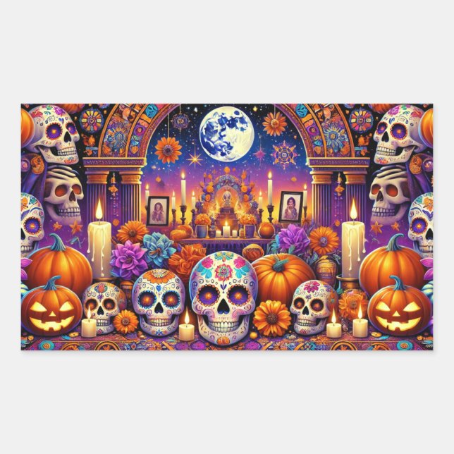 Stickers Jour d'Halloween des morts (Devant)