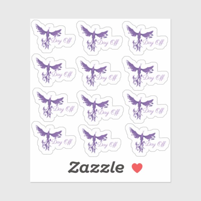 Stickers Jour-Hors Planner-Phoenix Fire (Feuille)