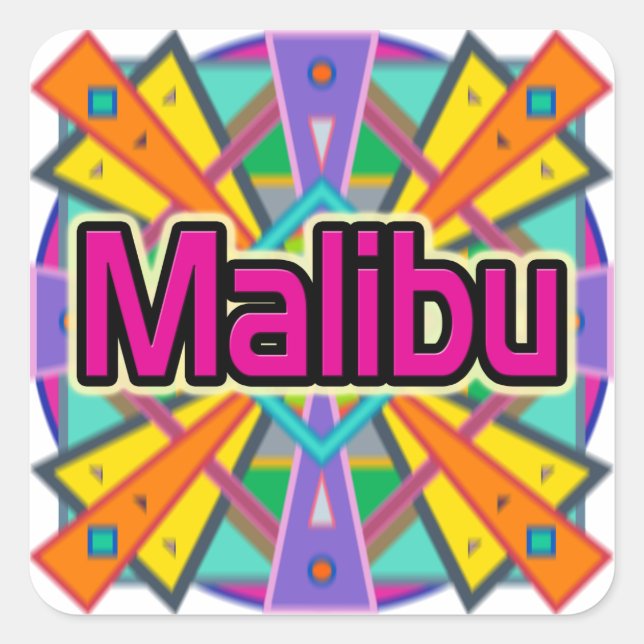 Stickers Joy Design "Malibu" (Devant)
