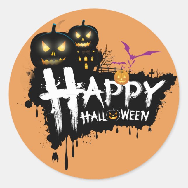 stickers joyeuse halloween (Devant)